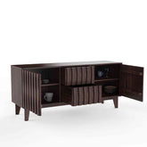 Maurice Solid Sheesham Wood Sideboard (Walnut Finish)